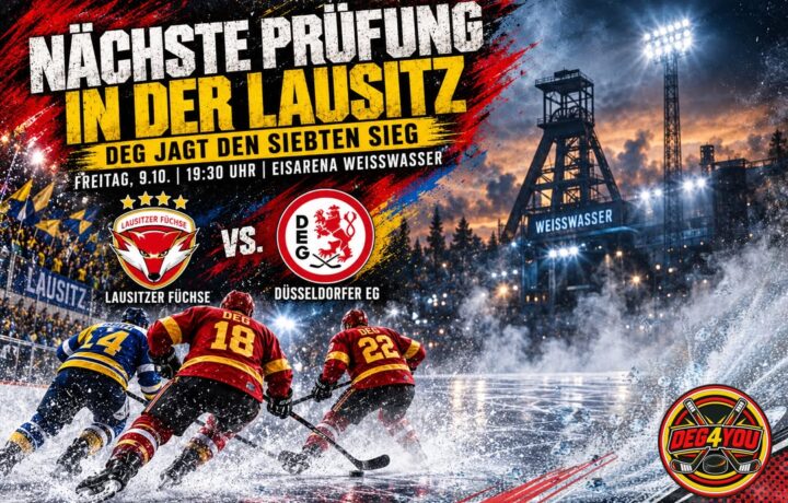 🏒🔴🟡 NÄCHSTE PRÜFUNG IN DER LAUSITZ – DEG JAGT DEN SIEBTEN SIEG