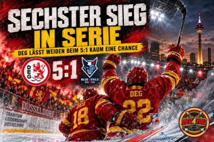 🏒🔴🟡 SECHSTER SIEG IN SERIE – DEG LÄSST WEIDEN BEIM 5:1 KAUM…