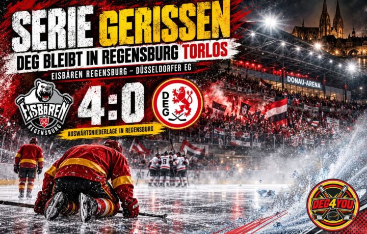 🏒🔴🟡 SERIE GERISSEN – DEG BLEIBT IN REGENSBURG TORLOS