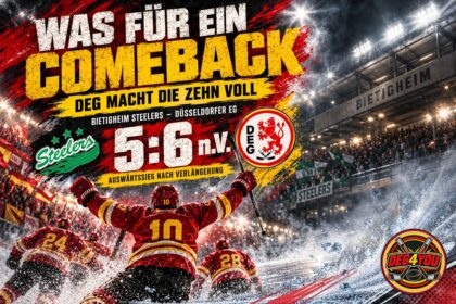 🏒🔴🟡 WAS FÜR EIN COMEBACK – DEG MACHT DIE ZEHN VOLL