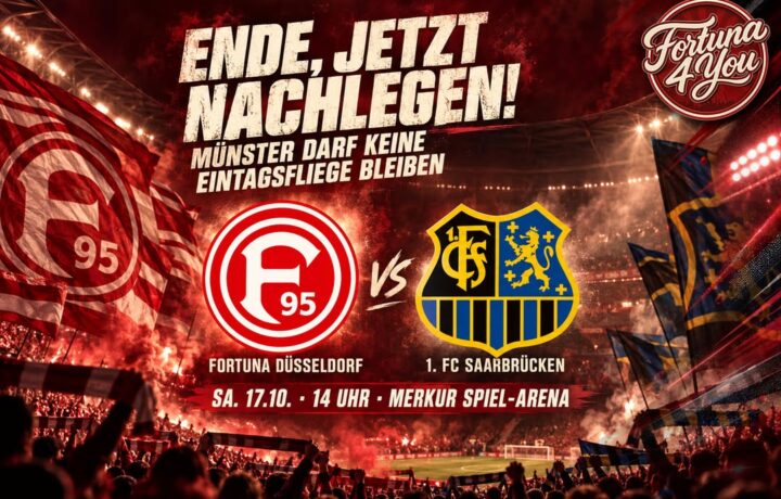 🔴⚪ ENDE, JETZT NACHLEGEN! MÜNSTER DARF KEINE EINTAGSFLIEGE BLEIBEN