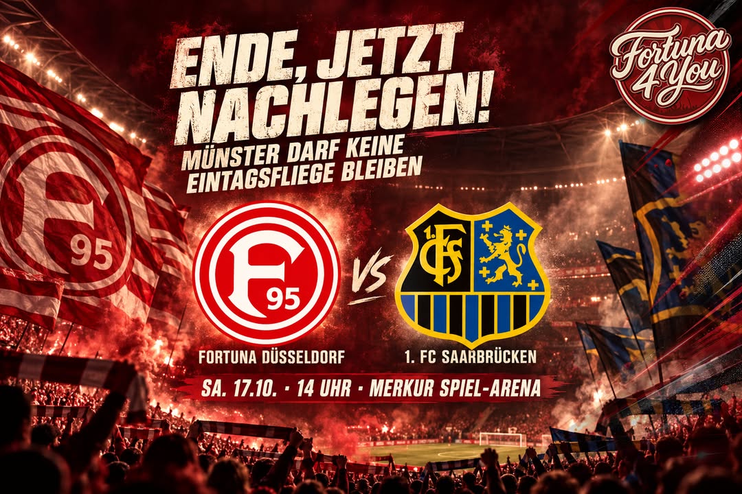 🔴⚪ ENDE, JETZT NACHLEGEN! MÜNSTER DARF KEINE EINTAGSFLIEGE BLEIBEN