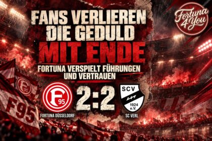 🔴⚪ FANS VERLIEREN DIE GEDULD MIT ENDE – FORTUNA VERSPIELT FÜHRUNGEN UND…