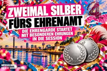 🔴⚪ ZWEIMAL SILBER FÜRS EHRENAMT – DIE EHRENGARDE STARTET MIT BESONDEREN EHRUNGEN…
