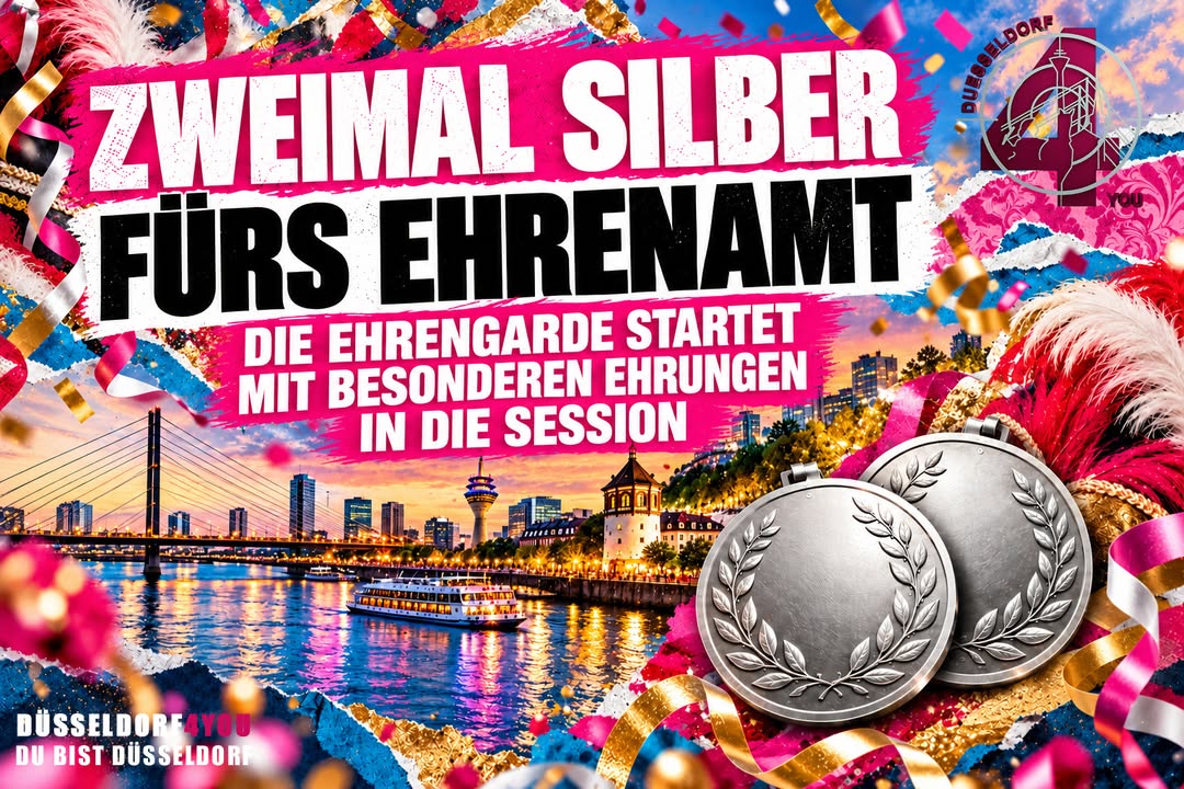🔴⚪ ZWEIMAL SILBER FÜRS EHRENAMT – DIE EHRENGARDE STARTET MIT BESONDEREN EHRUNGEN…