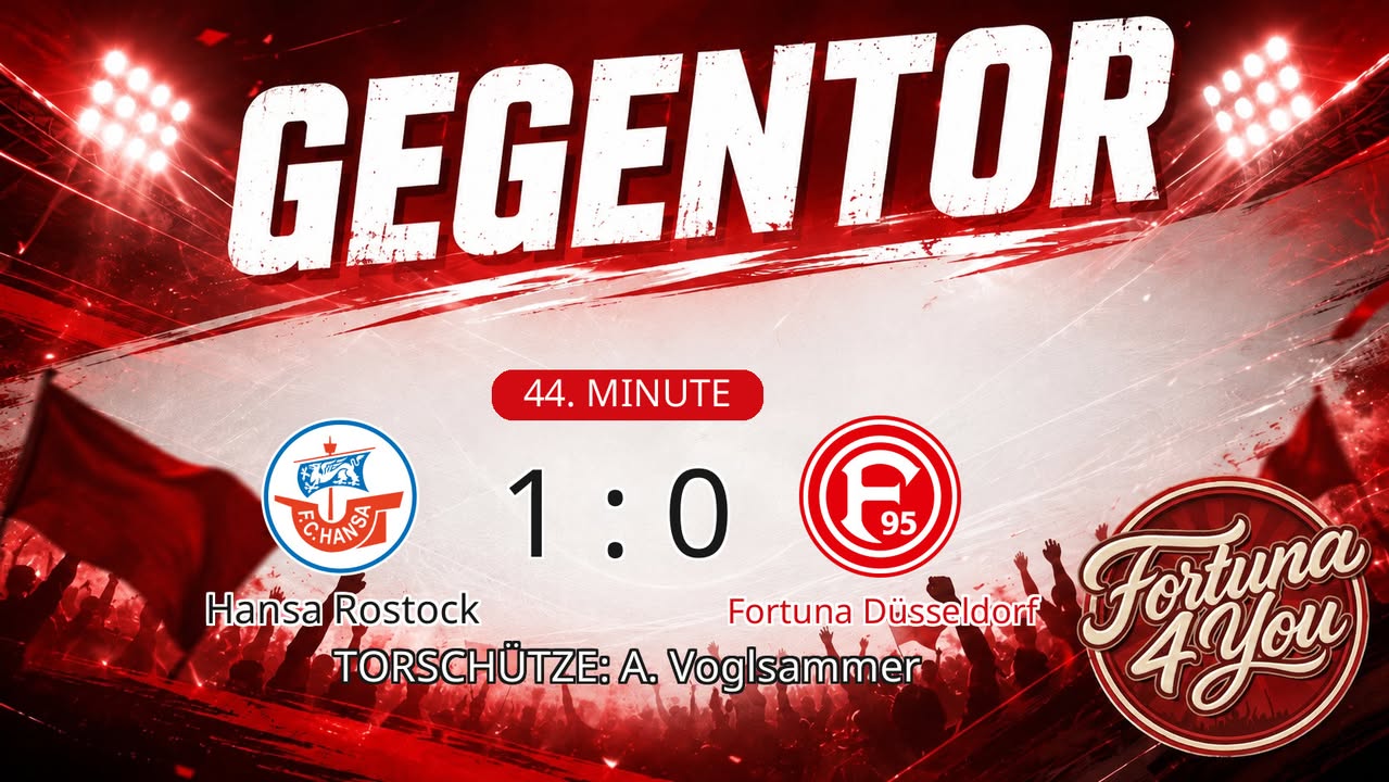 Gegentor. Torschütze: A. Voglsammer. (44. Minute) Neuer Spielstand: 1:0.