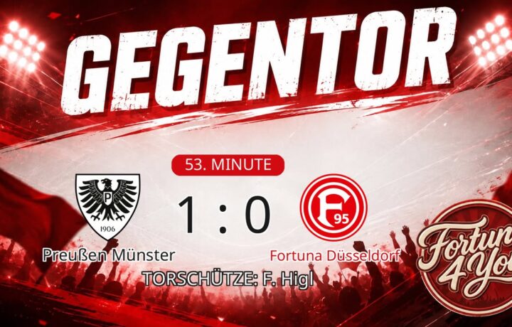 Gegentor. Torschütze: F. Higl. (53. Minute) Neuer Spielstand: 1:0.