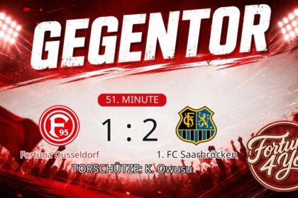 Gegentor. Torschütze: K. Owusu. (51. Minute) Neuer Spielstand: 1:2.