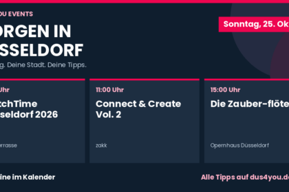 Morgen in Düsseldorf · 25.10.2026 · WatchTime Düsseldorf 2026 · Connect & Create Vol. 2 · Die Zauber­flöte